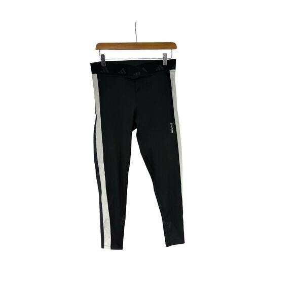 Adidas Techfit Aeroready Compression Pants Women's Black Stretch Workout Large - Picture 1 of 9